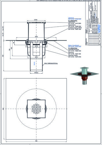 LORO-X Balkondirektablauf