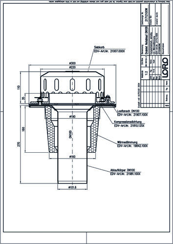 LORO-DRAINLET® DL Flachdachabläufe Serie 84