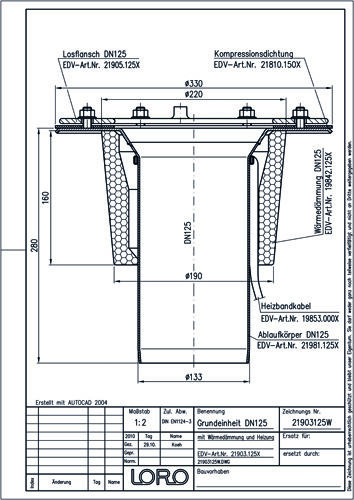 LORO-DRAINLET® Grundeinheit