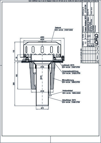 LORO-DRAINLET® DL Flachdachabläufe Serie 84