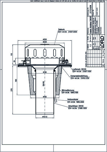 LORO-DRAINLET® DL Flachdachabläufe Serie 84