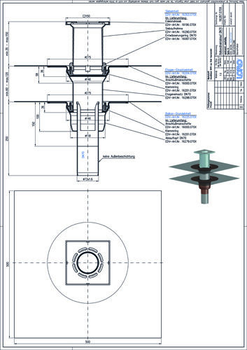 LORO-X Balkondirektablauf