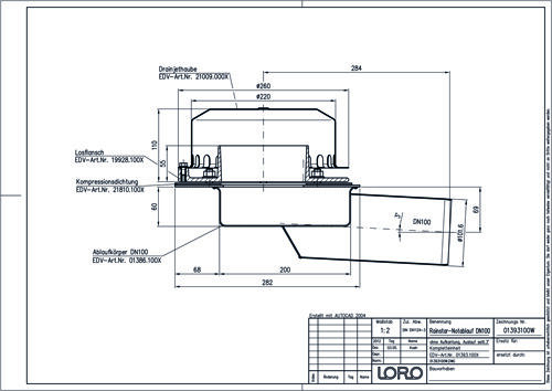 LORO-Rainstar 88 Attikaablauf/-Notablauf LORO-Rainstar 88 Attikaablauf/-Notablauf