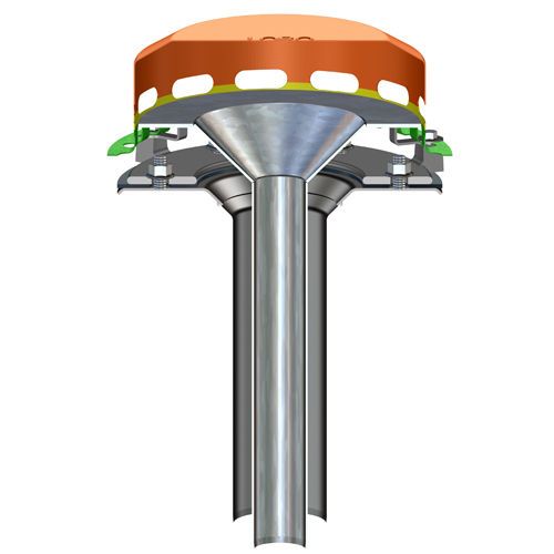 LORO-DRAINLET® Haupt-Not-Kombi senkrecht Hauptablauf