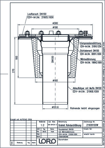 LORO-DRAINLET® Grundeinheit
