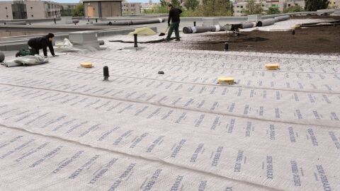 DELTA® Schutz-, Dränage- und Wasserspeicherbahnen