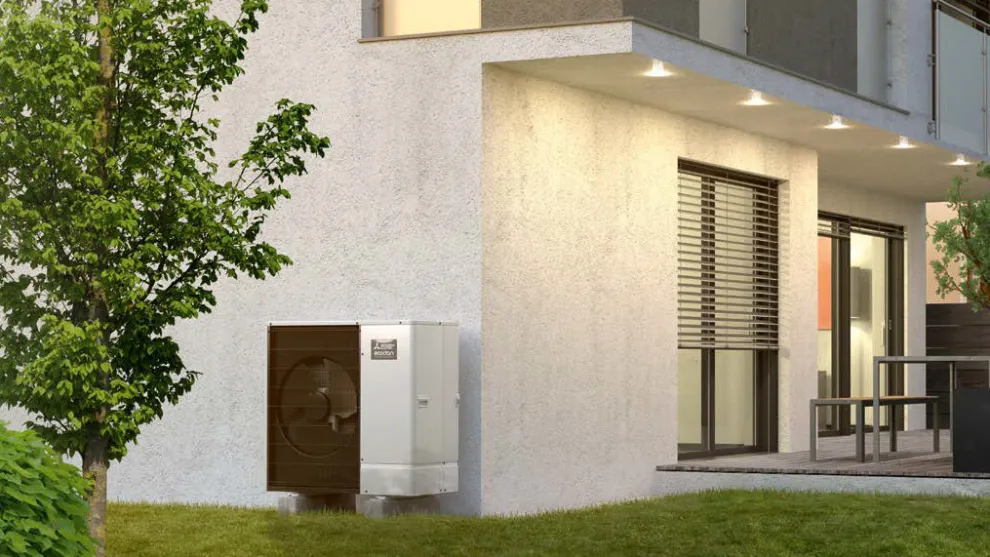 Das kompakte Ecodan Monoblock-System