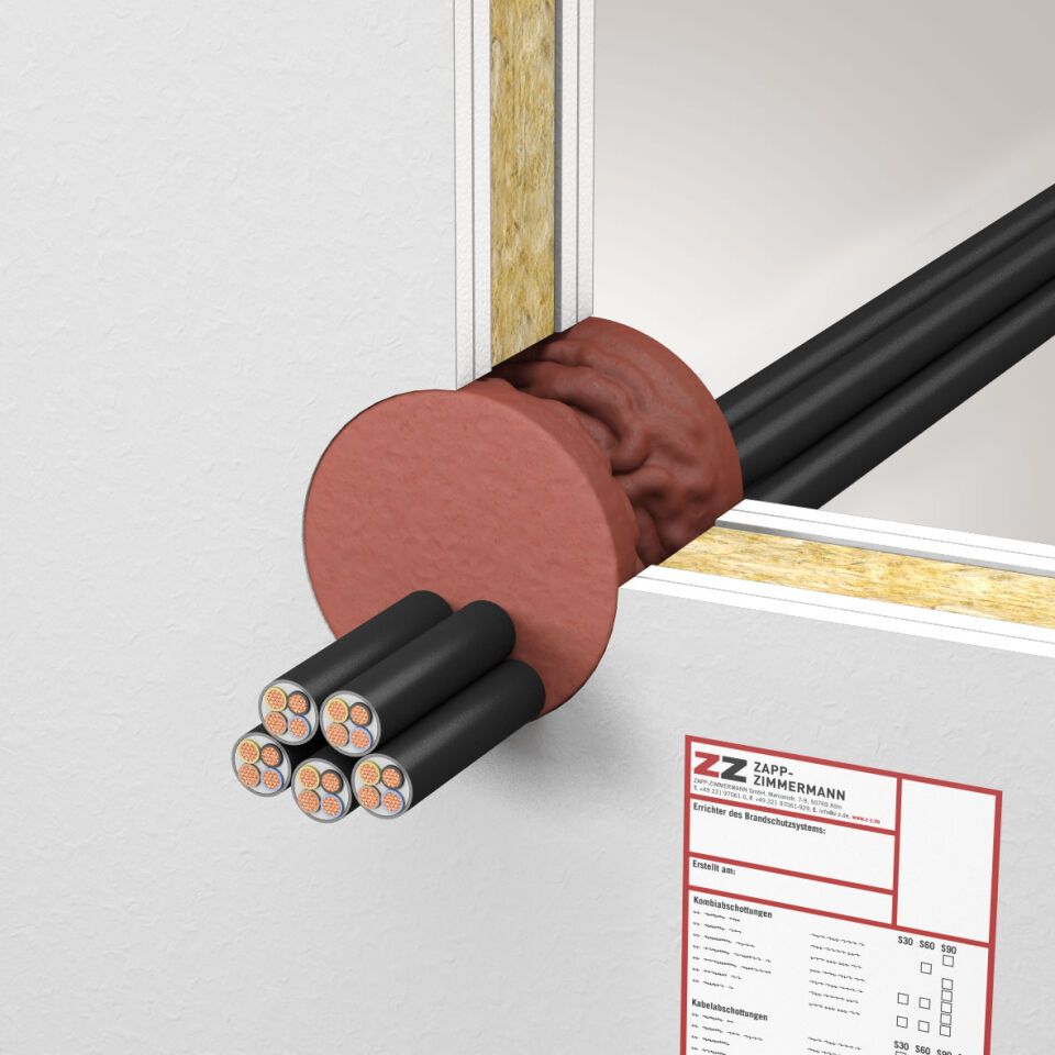 ZZ® C30-DE Kabelabschottung leichte Trennwand