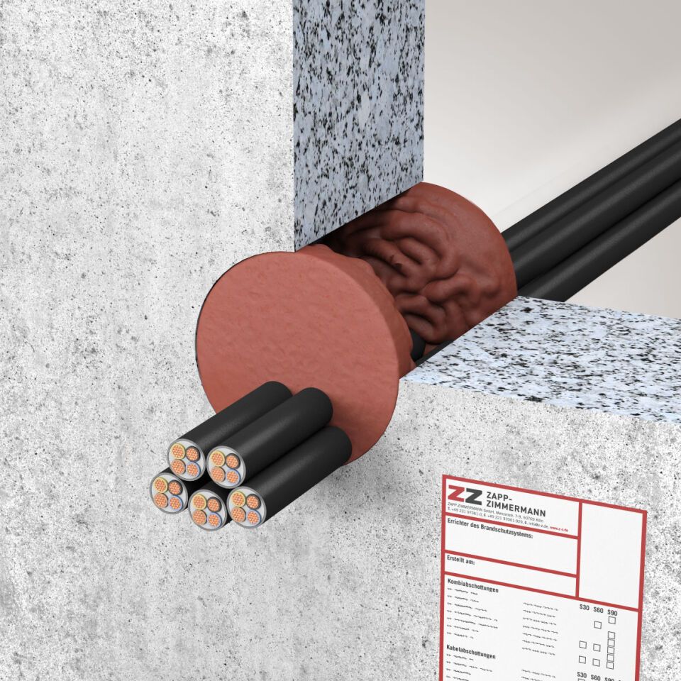 ZZ® C30-DE Kabelabschottung leichte Trennwand