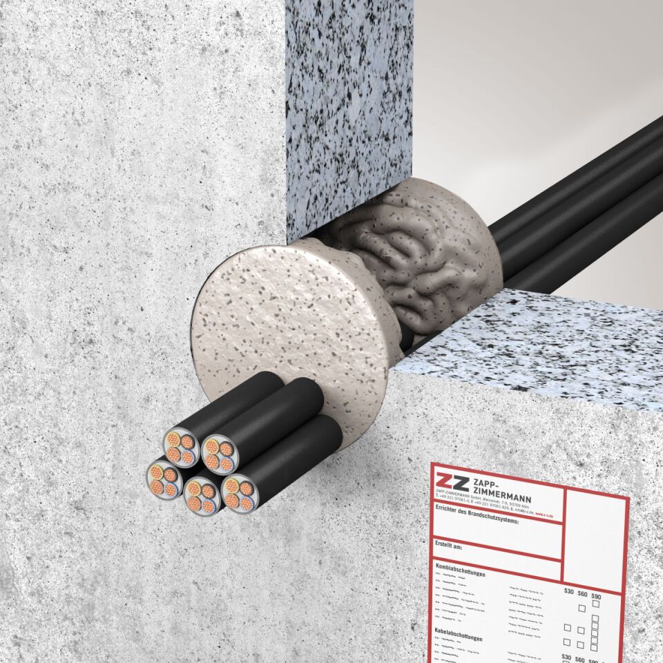 ZZ® C31-DE Kabelabschottung Massivwand