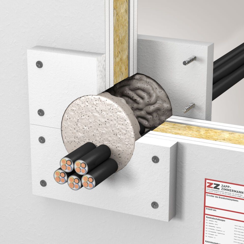 ZZ® C31-DE Kabelabschottung Massivwand
