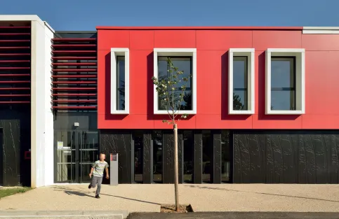 Schulgebäude - Beaune; Architekt: X'TO Architectes; Foto: Jérome Beg
