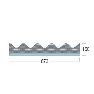 09063 87,3 Traufenbelüftungsprofil Alu 87,3 x 160 mm Aluminium