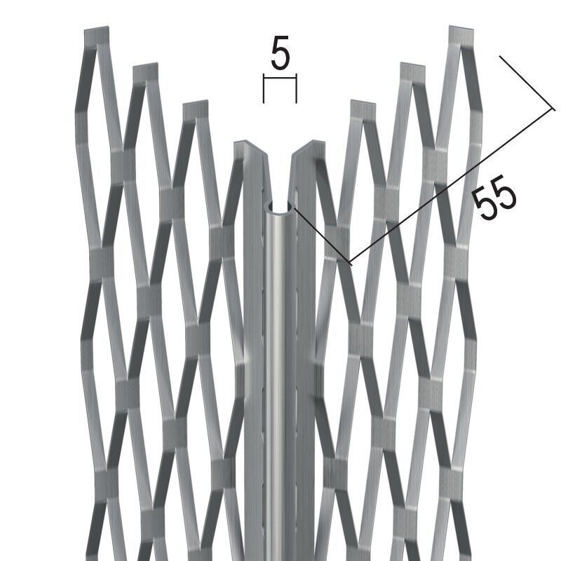 Protektorwerk Kantenprofil Innen- und Außenputz, runder Kopf