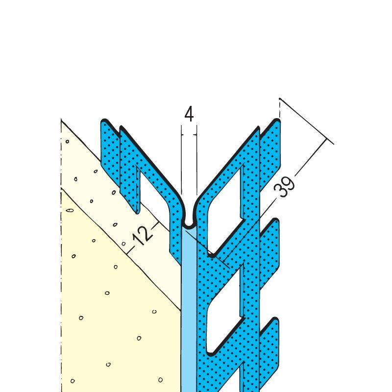 Protektorwerk Kantenprofil Innenputz, runder Kopf