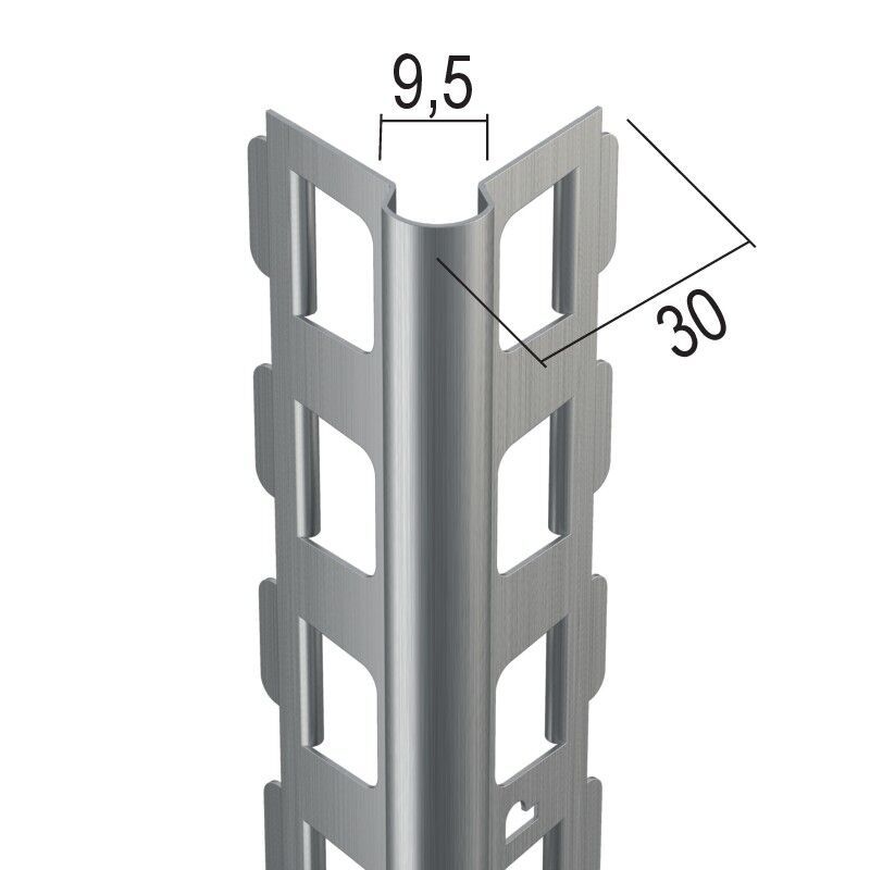 Protektorwerk Kantenprofil Innen- und Außenputz, runder Kopf