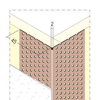 37172 305,0 10 Kantenprofil für den Trockenbau ab 2 mm, spitzer Kopf Hart-PVC