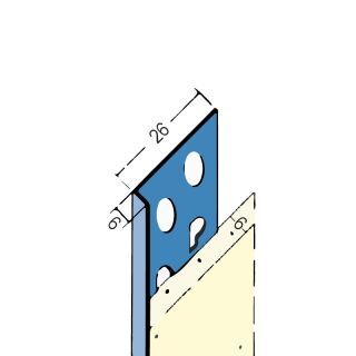 02135 250,0 Abschlussprofil für den Innen- und Außenputz 6 mm Edelstahl