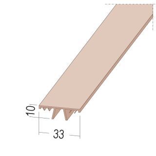 Protektorwerk Deckleiste, PVC / Alu