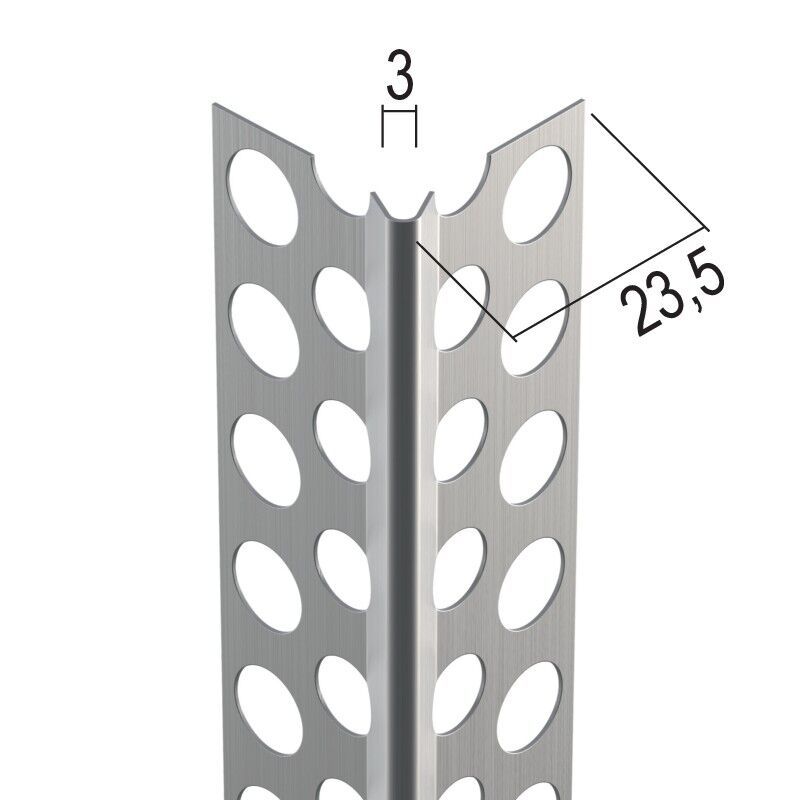 Protektorwerk Kantenprofil Innen- und Außenputz, runder Kopf