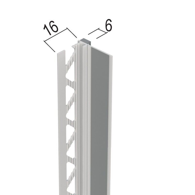 Protektorwerk Anputzdichtleistemit Schattenfuge für Innen- und Außenputz