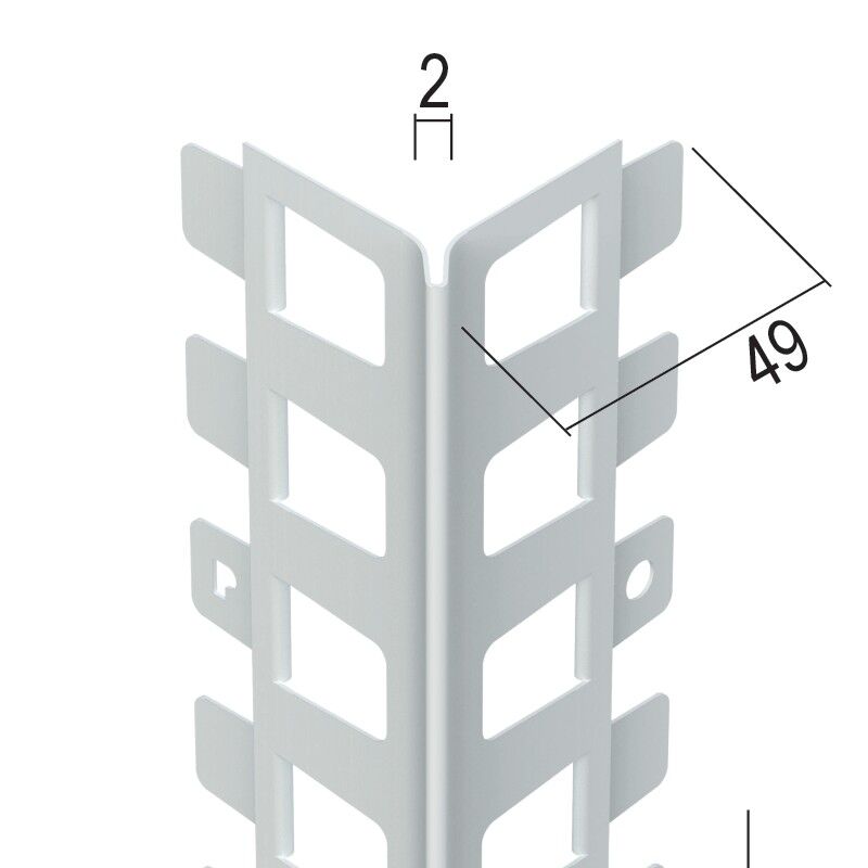 Protektorwerk Kantenprofil Innen- und Außenputz, runder Kopf
