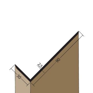 03518 250,0 10 Winkelprofil PVC 30x90x2,5 mm Hart-PVC