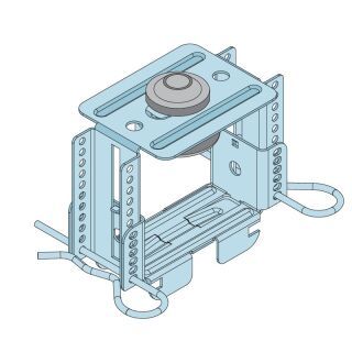 056310 Justierbarer Direktabhänger schallentkoppelt für CD 60-27 69 - 118 mm Stahlblech, verzinkt