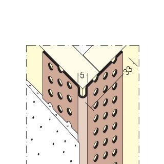 03763 305,0 10 Kantenprofil für den Trockenbau 3 mm, runder Kopf Hart-PVC
