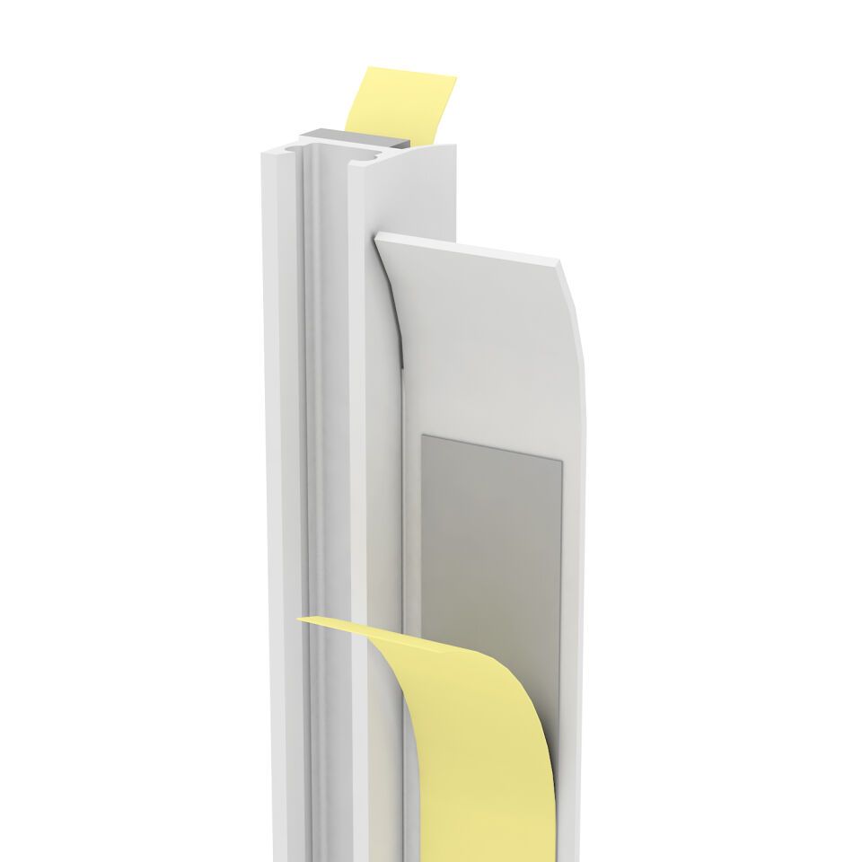 03712 230,0 10 Anputzleiste mit Schutzlippe für den Innen- und Außenputz 10 mm Hart-PVC mit Weich-PVC