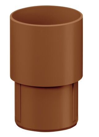 83534 BD DN 50 Rohrmuffe zum Stecken DN 50 BD braun PVC-U
