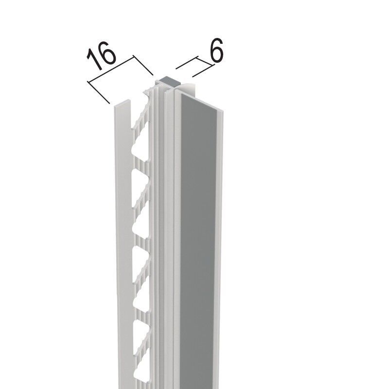 Protektorwerk Anputzdichtleiste mit Schutzlippe für Innen- und Außenputz