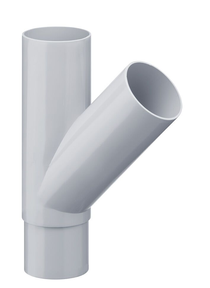 81840 BB DN 100/50 45° Rohrabzweiger 45° DN 100 / DN 50 / 45° BB grau PVC-U
