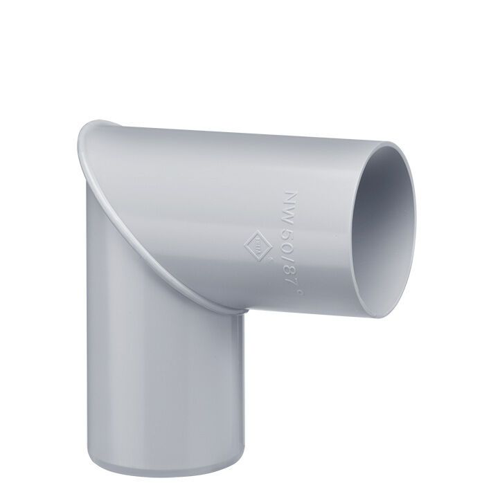 81901 BB DN 50/87° Rohrbogen 87° DN 50 BB grau PVC-U