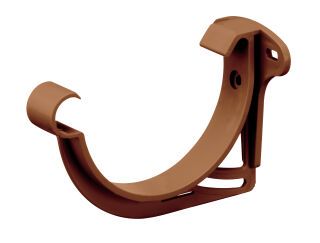 83608 BD NW 100 Stirnbrett-Rinnenhalter NW 100 BD braun PVC-U