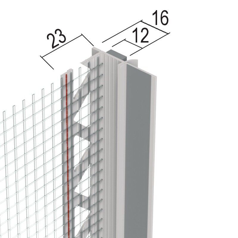 Protektorwerk Anputzdichtleiste mit Schutzlippe, Gewebe für WDV-Systeme