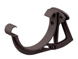 86139 BC NW 100 Stirnbrett-Rinnenhalter justierbar 9 - 30° NW 100 BC dunkelbraun PVC-U