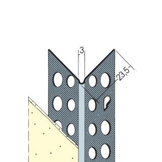09579 200,0 Kantenprofil für den Trockenbau 1 mm, runder Kopf Aluminium natur