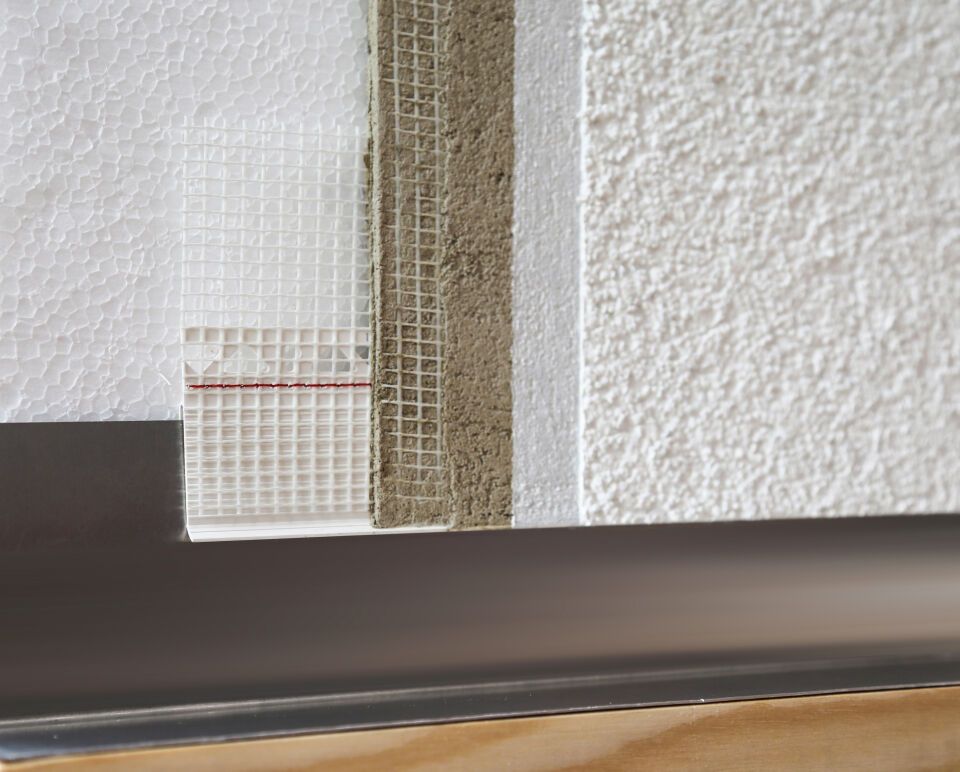03749 250,0 10 Metallanschlussprofil für Wärmedämmung 8 mm Hart-PVC mit Glasfasergewebe