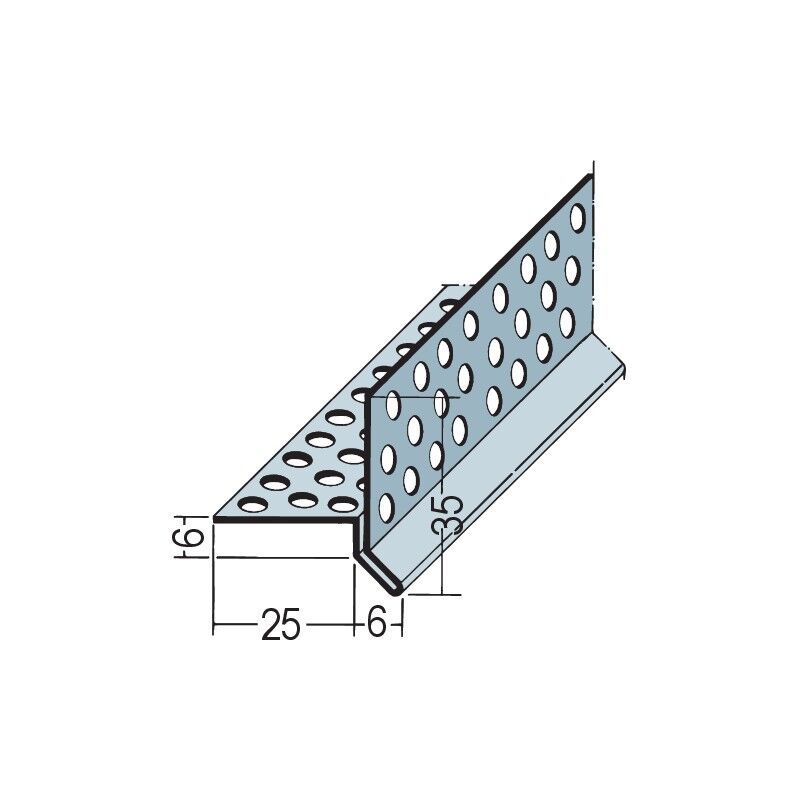 02154 250,0 Tropfkantenprofil für Wärmedämmung 6 mm Edelstahl
