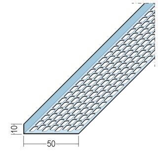 09695 250,0 Lüftungswinkel einseitige Ovallochung Alu 10 x 50 mm Aluminium