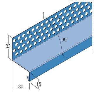 02295 250,0 Übergangsprofil Keramik 30 mm Edelstahl