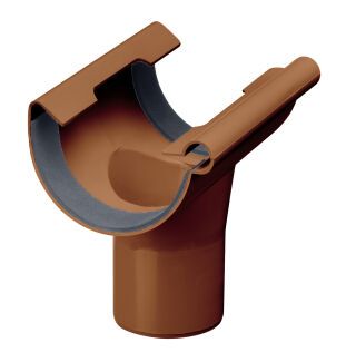 83617 BD DN 100/75 (AME) Ablaufstutzen zum Klemmen NW 100 / DN 75 BD braun PVC-U