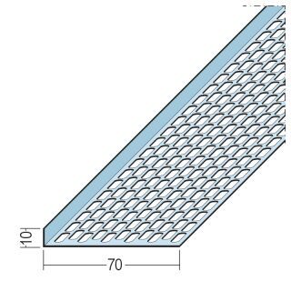 09697 250,0 Lüftungswinkel einseitige Ovallochung Alu 10 x 70 mm Aluminium