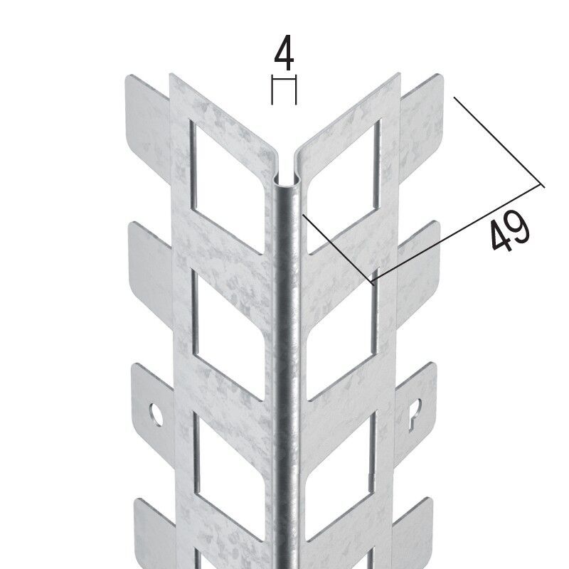 Protektorwerk Kantenprofil Innen- und Außenputz, runder Kopf
