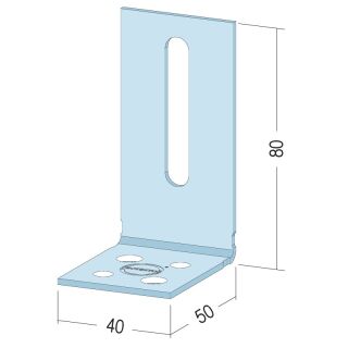 06185 Anschlusswinkel für UA 50 Stahlblech, verzinkt