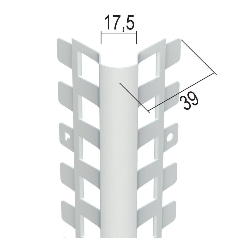 Protektorwerk Kantenprofil Innen- und Außenputz, runder Kopf