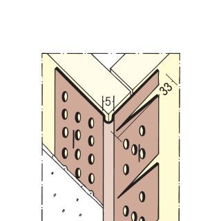 03767 300,0 10 Kantenprofil für den Trockenbau 3 mm, runder Kopf Hart-PVC