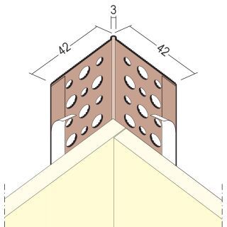 37169 250,0 10 (AOE) Kantenprofil für den Trockenbau ab 2 mm, runder Kopf Hart-PVC
