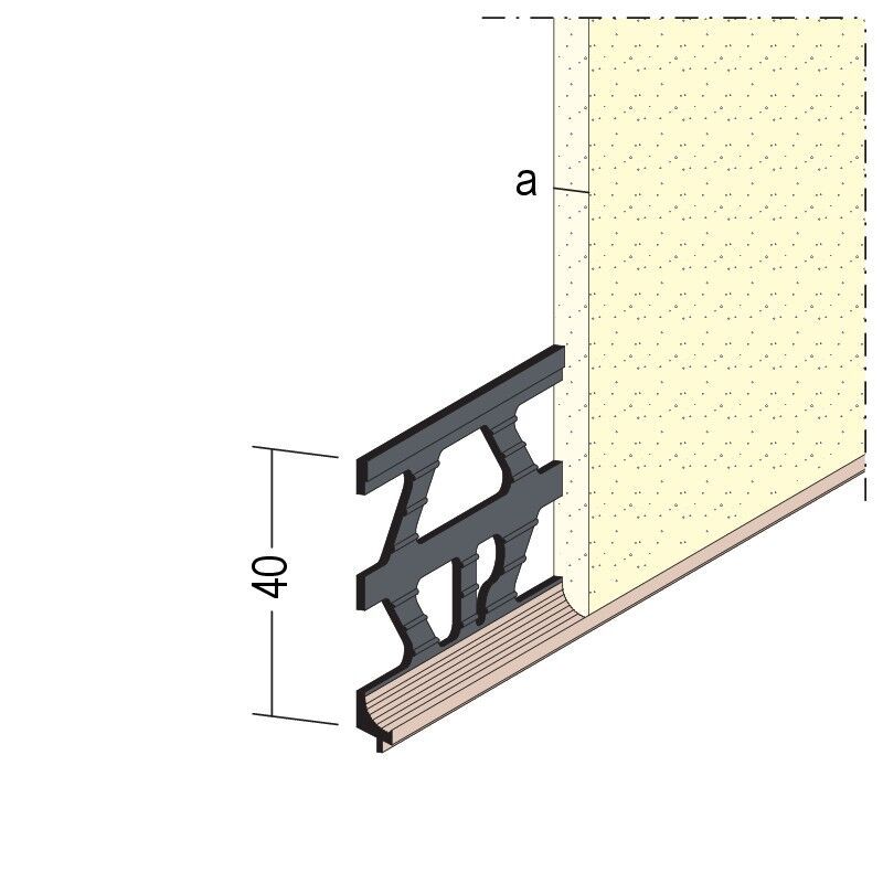 Protektorwerk Sockelprofil Innen- und Außenputz